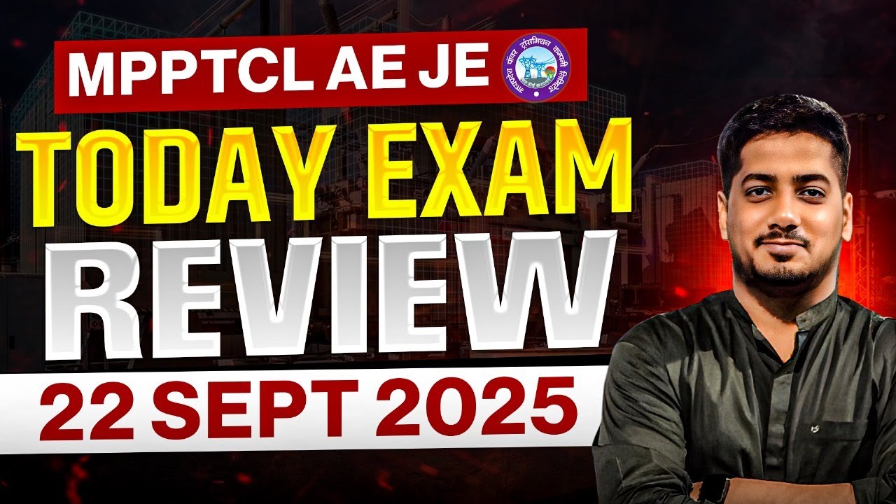 MPPTCL AE JE 2025 Exam Review | 22 Sept 2025 Full Analysis by Rishabh Sir