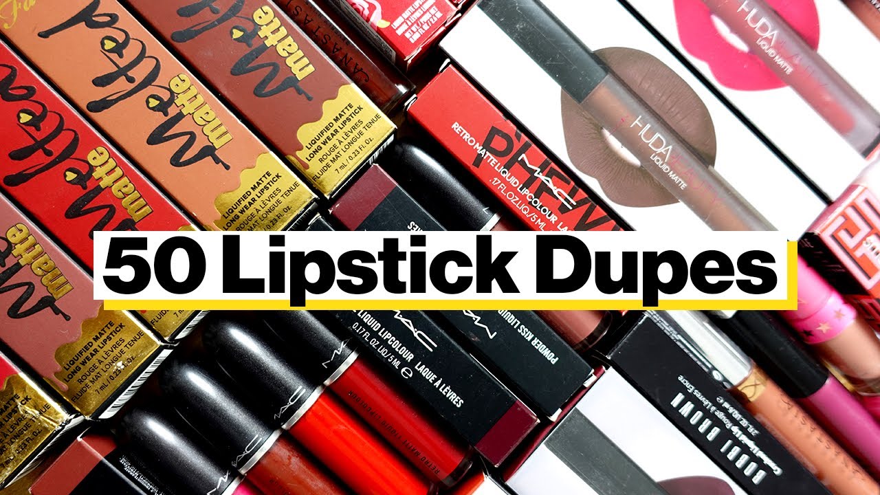 50 Affordable Lipstick Dupes For Popular Highend Lipstick | Mac, Huda Beauty, Smashbox  Dupes