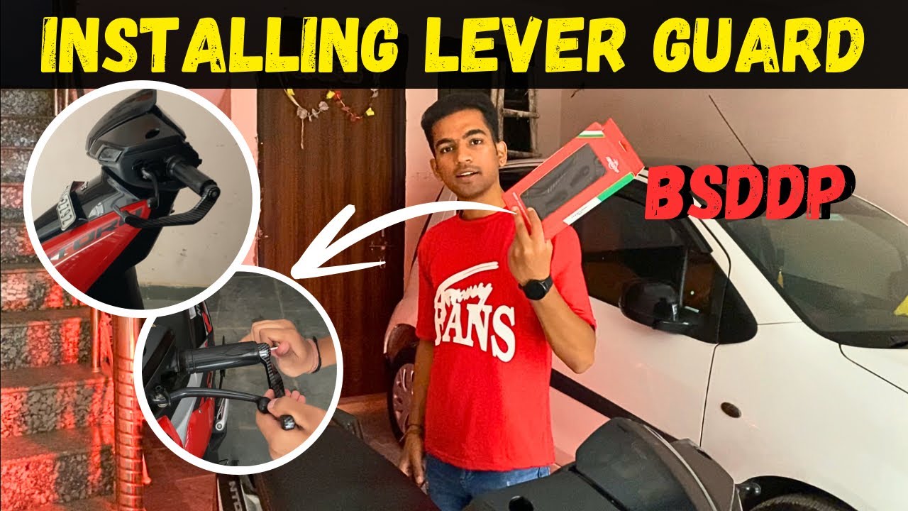 Modified Ntorq🔥BSDDP Lever Guard Installation😍carbon lever guard premium look Under 400rs😱
