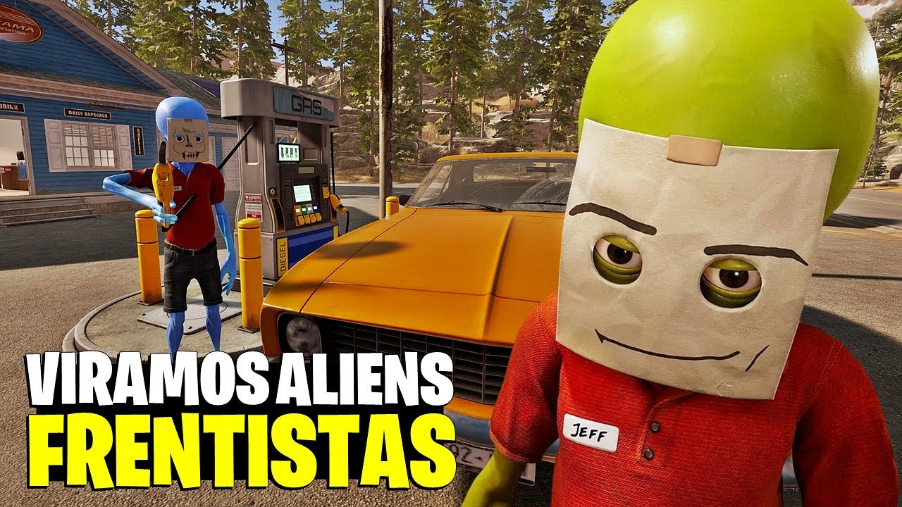 NOVO SIMULADOR de ALIENS TRABALHANDO em UM POSTO DE GASOLINA! SÓ QUE NINGUÉM PODE SABER!!