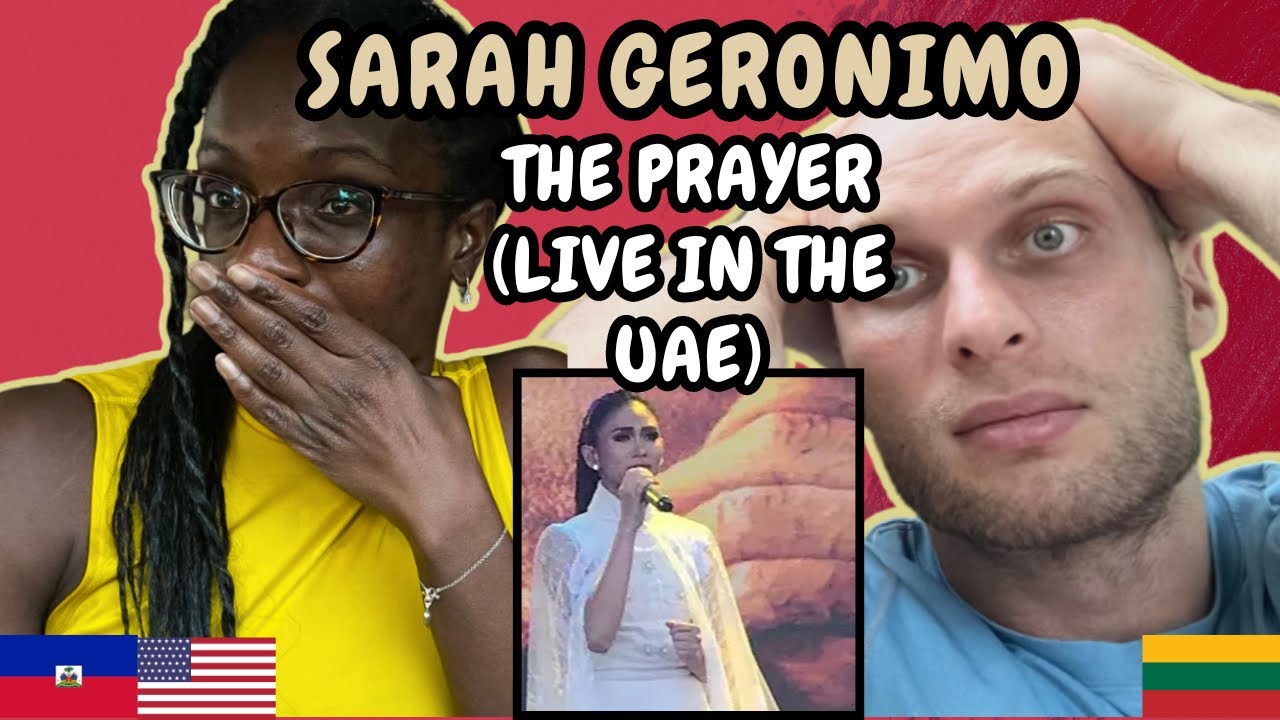 REACTION TO Sarah Geronimo - The Prayer (Live at the Papal Visit in UAE) | FIRST TIME HEARING