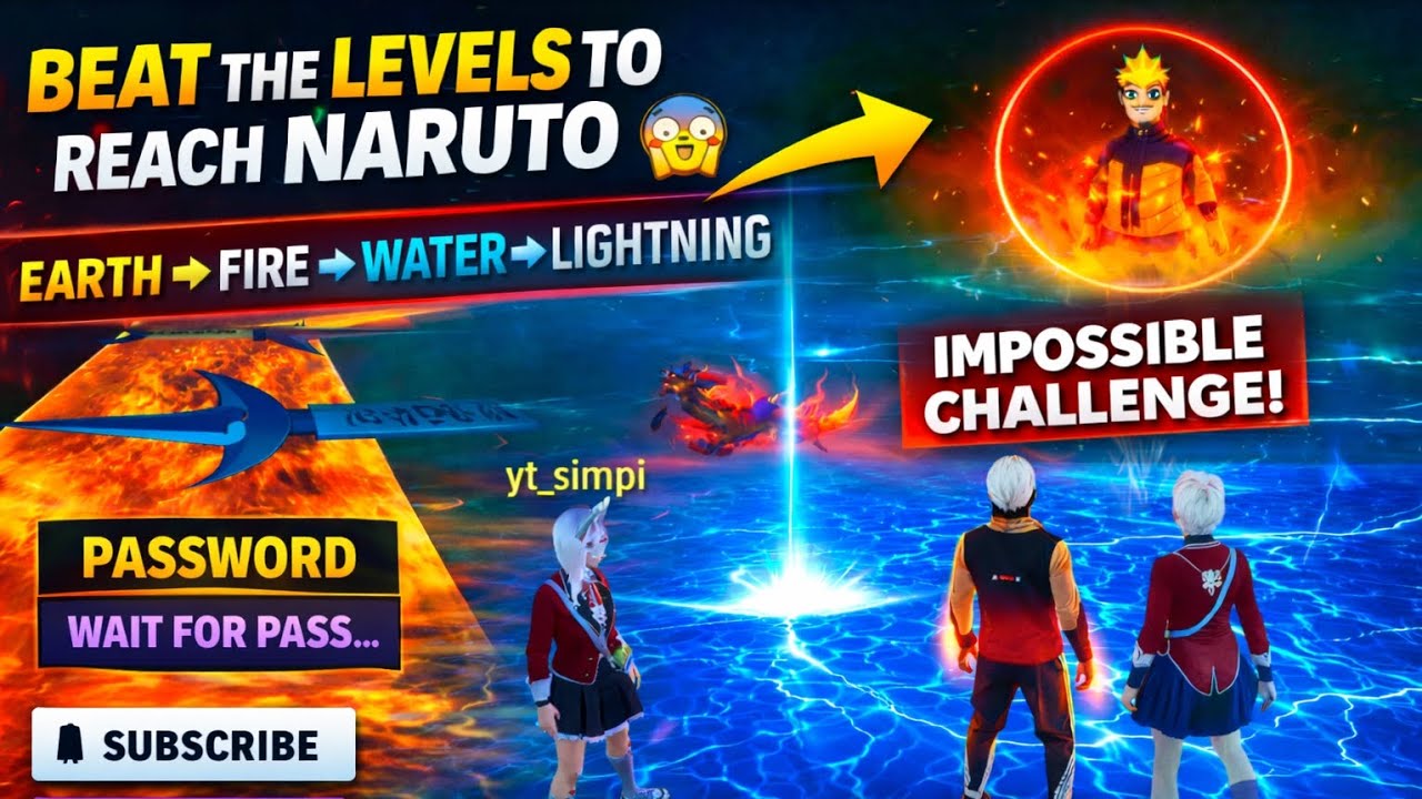Impossible Element Challenge to Reach Naruto! 😱 (Earth → Fire → Water → Lightning → Wind)