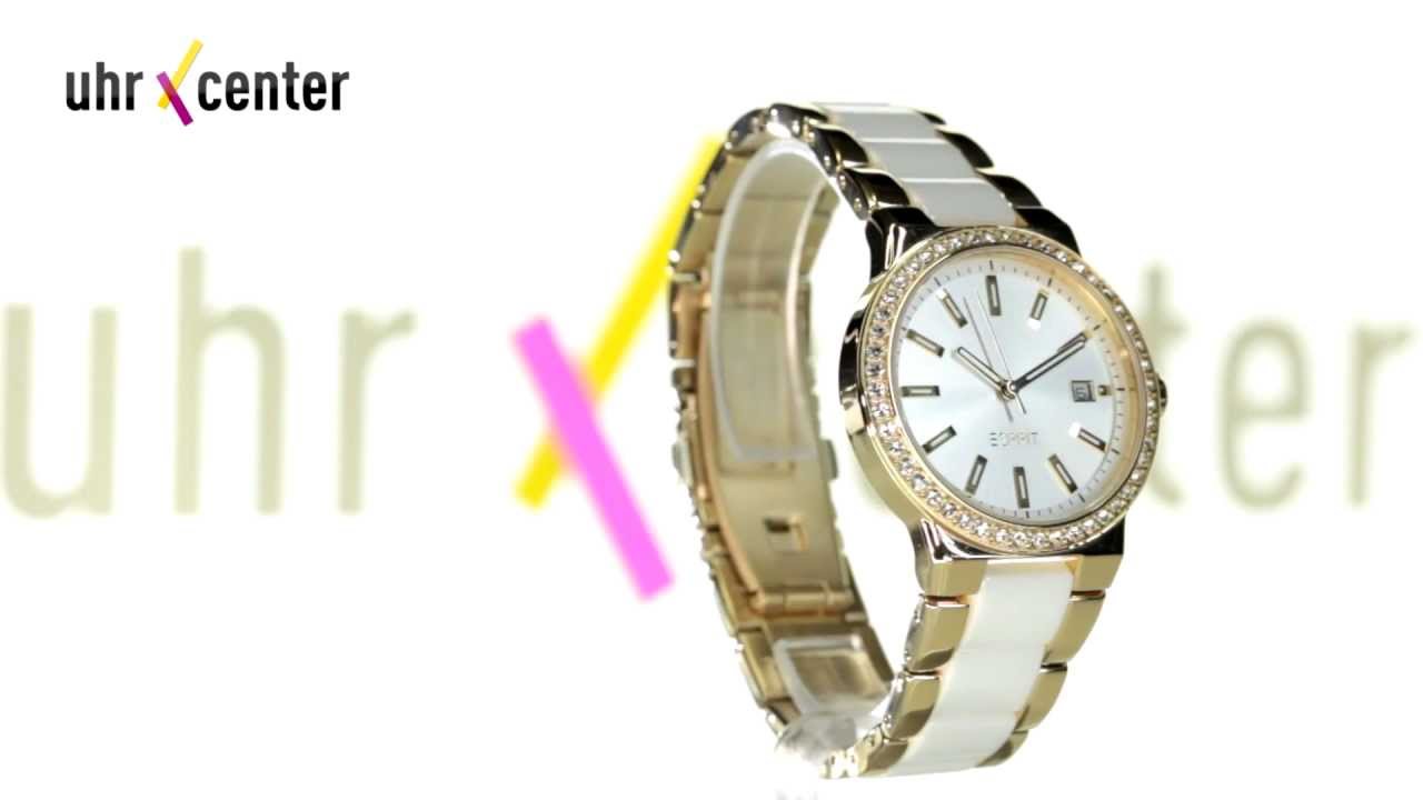 Esprit ES106052003 Feather Ceramic Gold Damenuhr