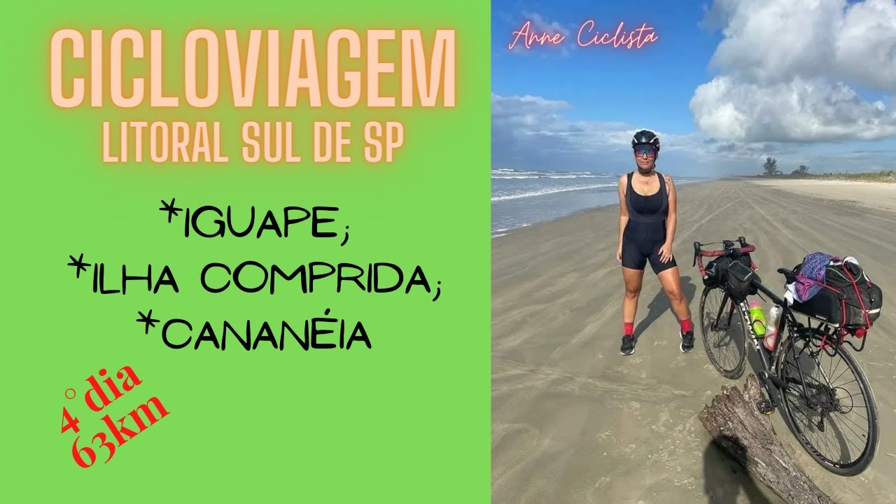 33km nas areias de Ilha Comprida / Cicloviagem