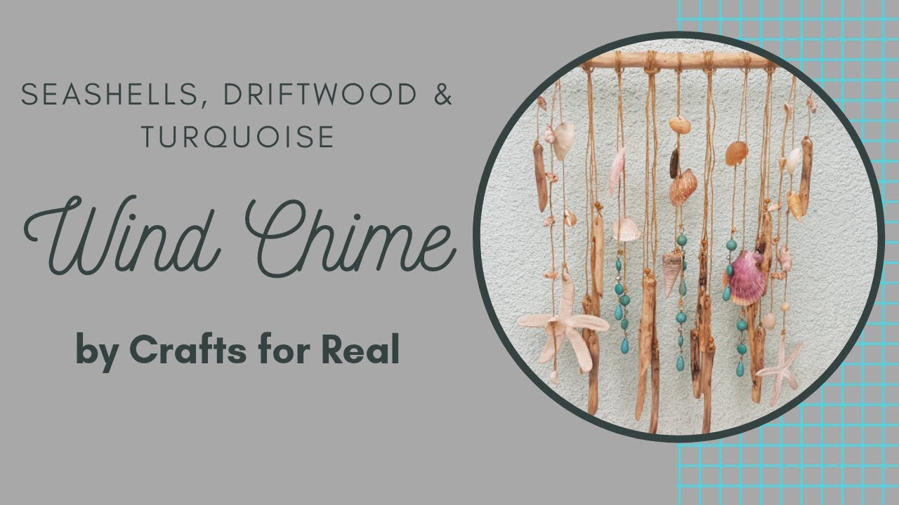 DIY Seashell Wind Chime | seashells, driftwood & turquoise