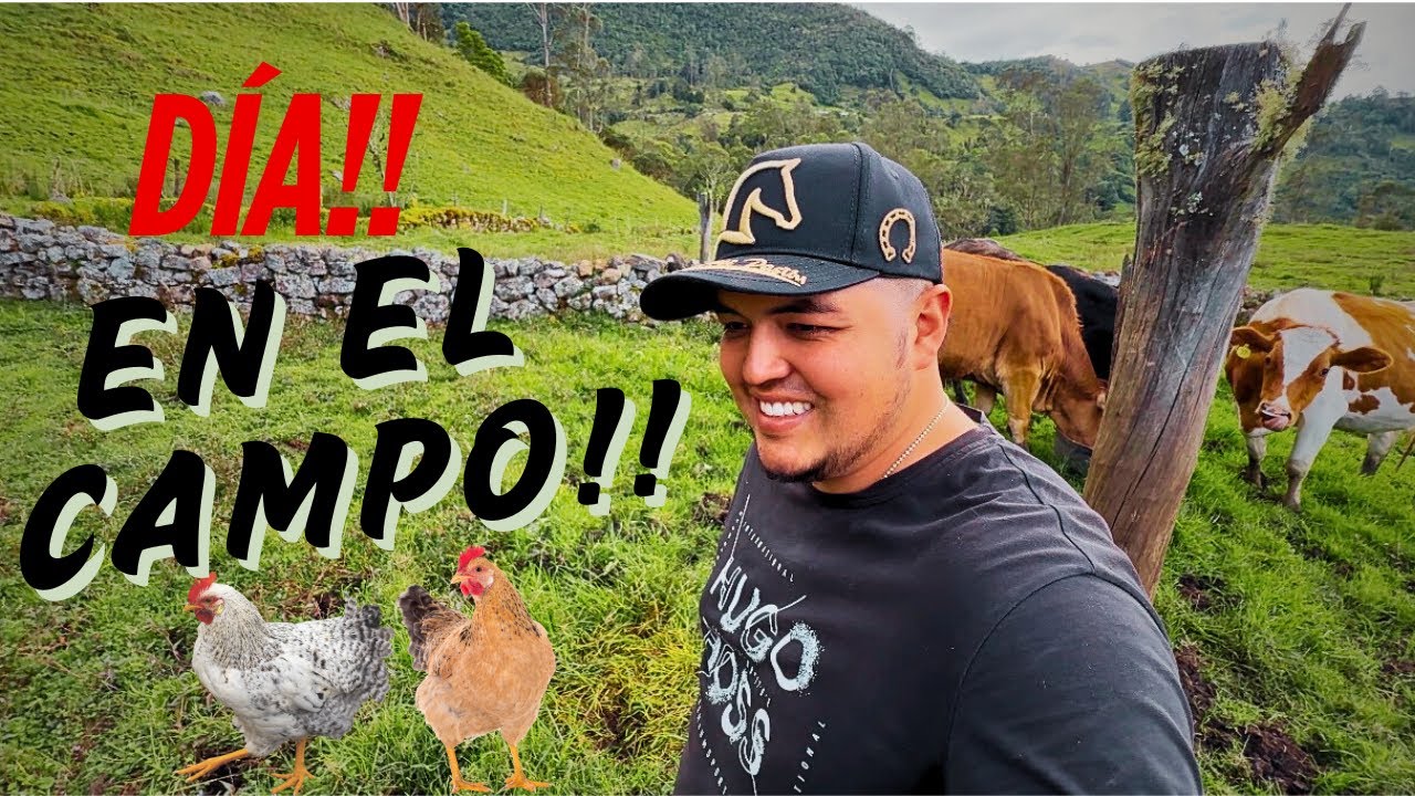 Trabajo y vistas increíbles: un día en el campo Colombiano !!! 🐄🐓🇨🇴
