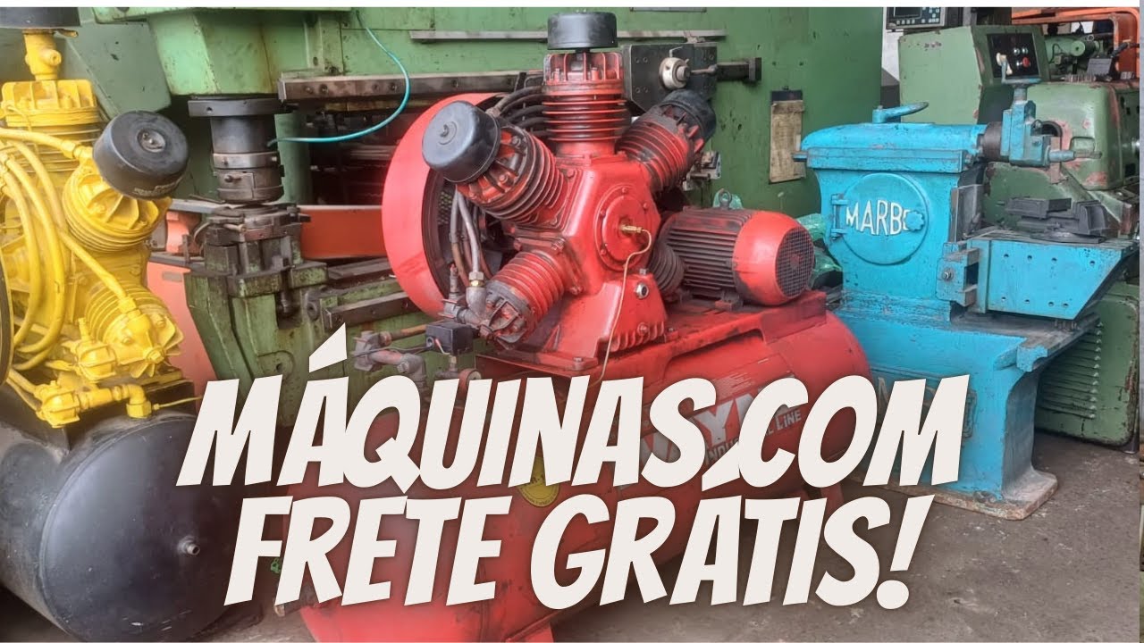 FRESADORA, COMPRESSORES, PLAINAS LIMADORAS E MUITO MAIS MAQUINAS COM FRETE GRÁTIS!