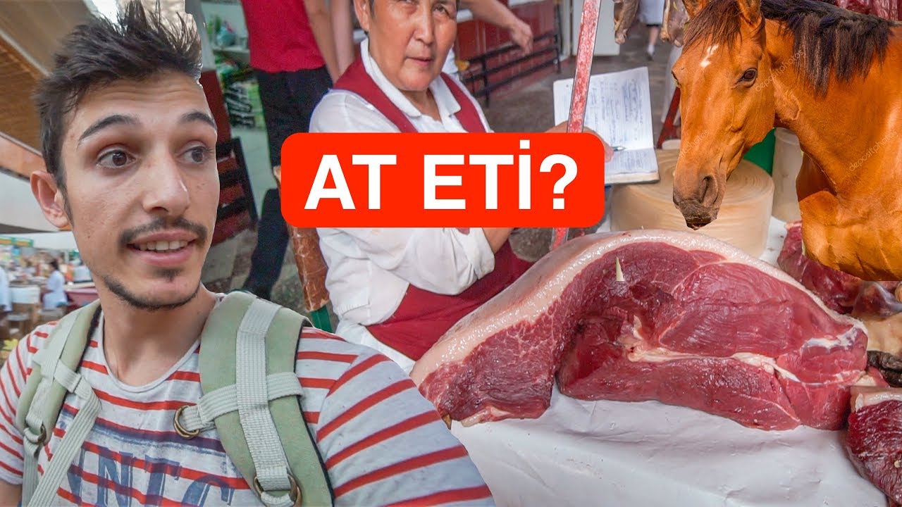 Burada AT ETİ satıyorlar (&Ccedil;ok Değerli) - Kazakistan FİYATLAR ve Sokak yemekleri