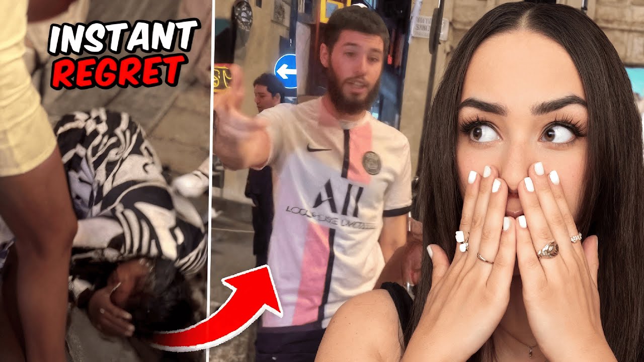 Woman Grabs Man Then Instantly Regrets It..