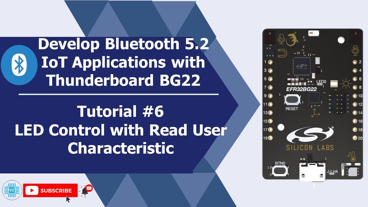 LED Control with Read User Characteristic using BLE - Thunderboard BG22
