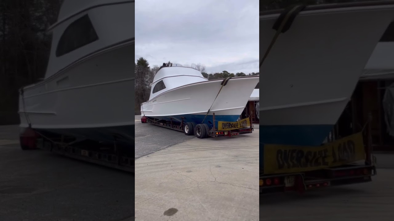 The brand new Release 43&rsquo; Day boat is off to the water for sea trials! @releaseboatworks @joe.behr