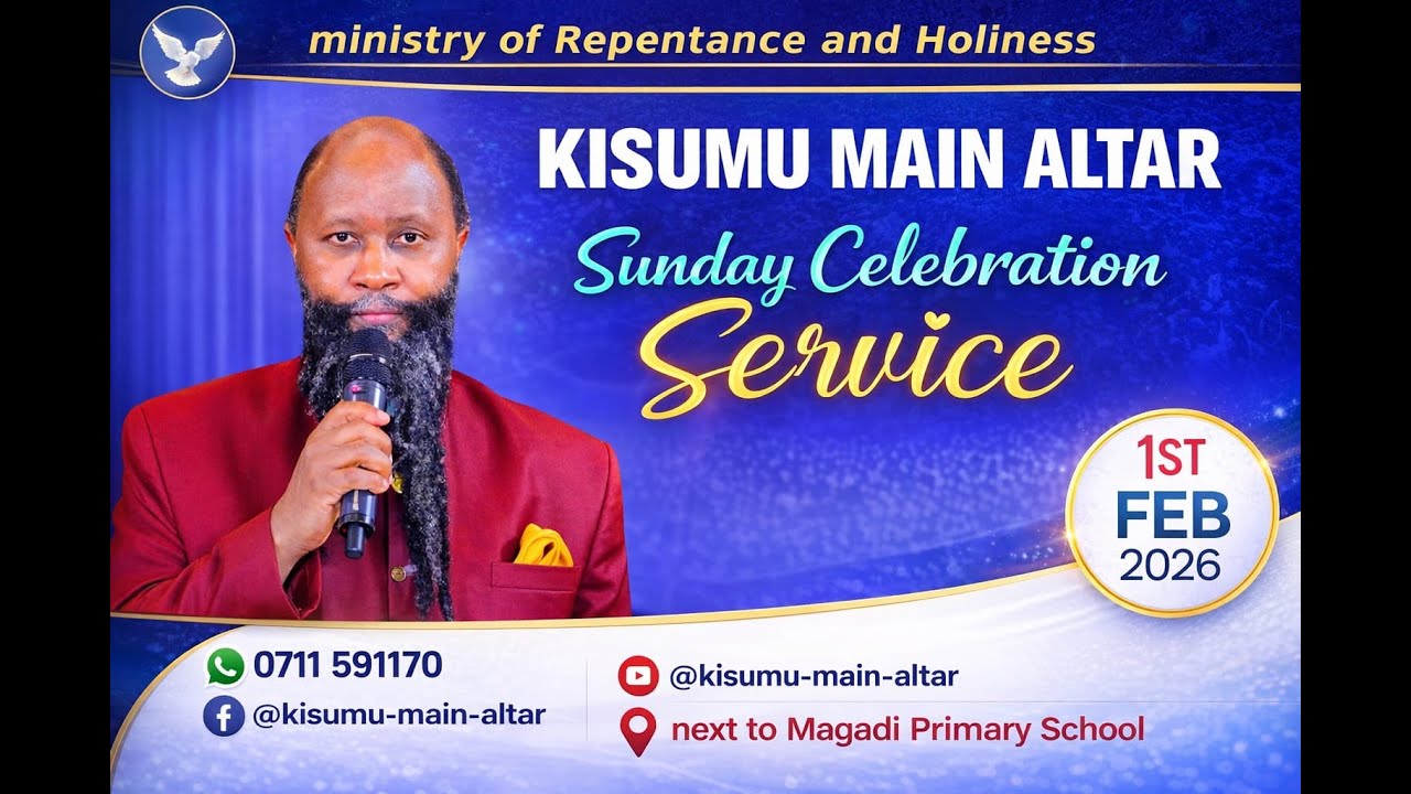 KISUMU MAIN ALTAR || WELCOME TO OUR SUNDAY CELEBRATION SERVICE || 1ST FEB 2026
