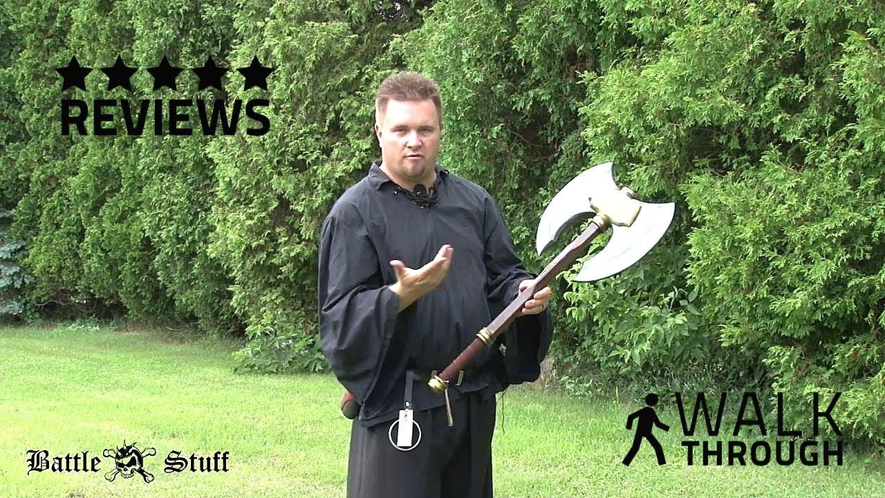 Epic Armoury LARP Double Headed Battle Axe Review