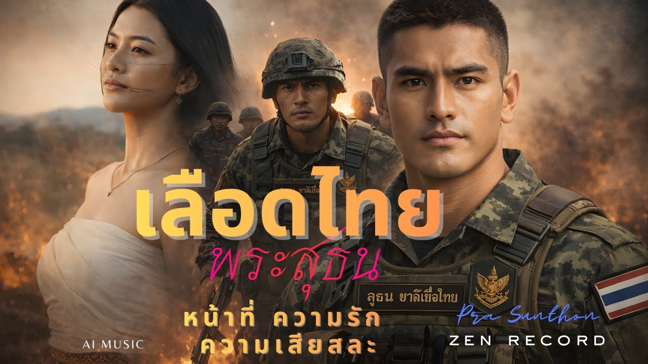 พระสุธน ชาติเชื้อไทย#ปกป้องแผ่นดินไทย #สดุดีทหารกล้า#เพลงเพราะๆ #AIMusicVideo #ทหารไทย