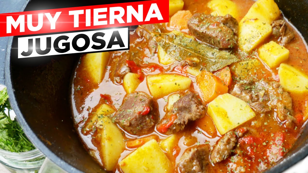 Guiso de carne con patatas: receta tradicional de ternera en salsa casera