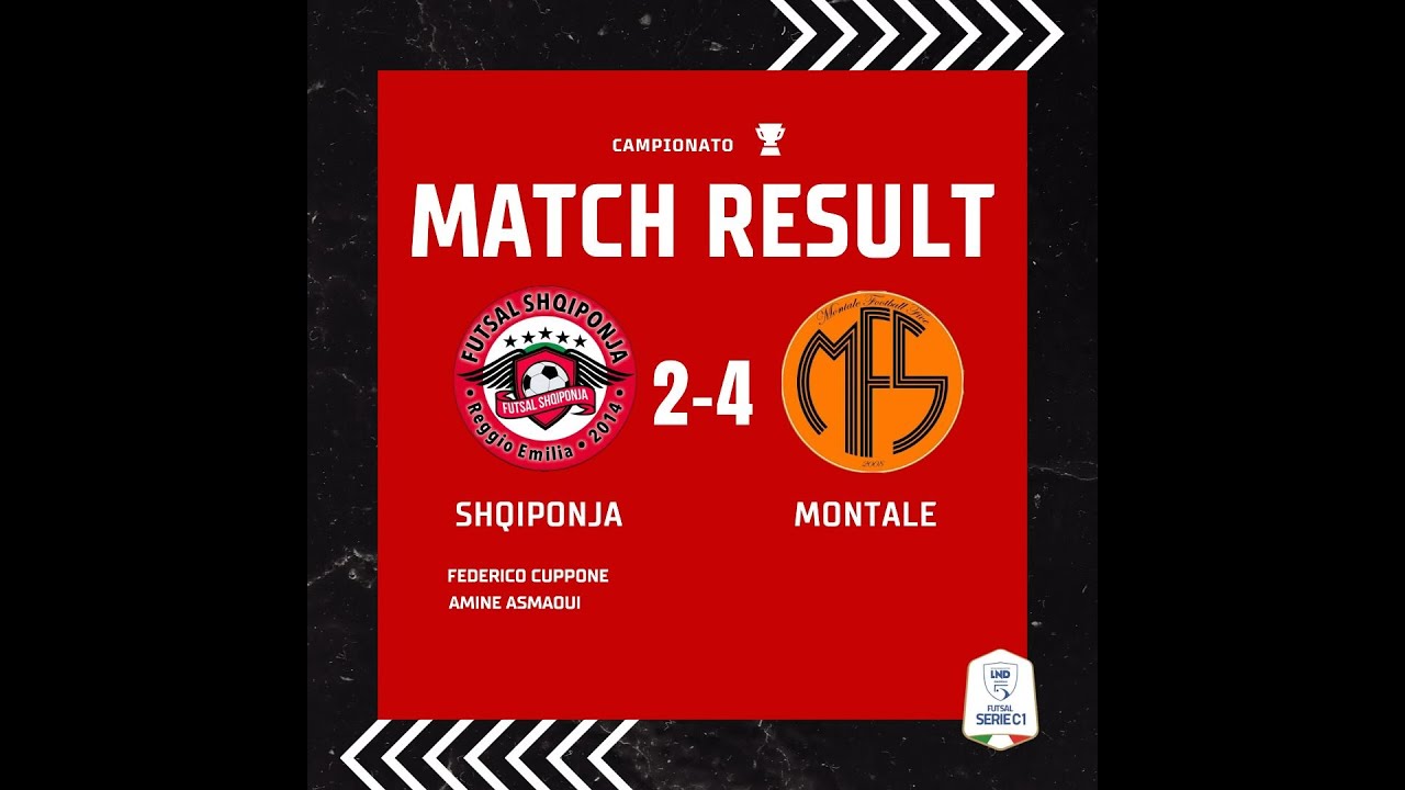 Futsal Shqiponja 2-4 Montale calcio a 5 - Highlights 6' giornata di campionato di serie C12025/26