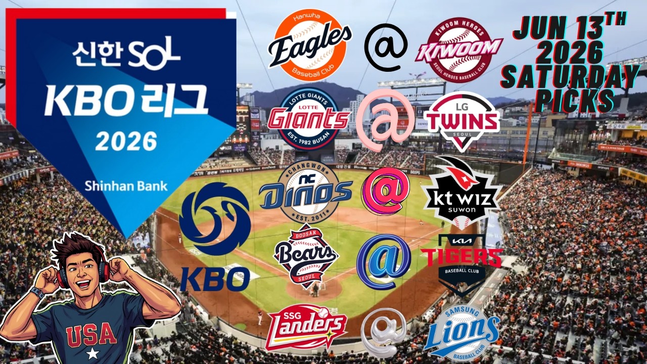 Прогнозы KBO на субботу, 13 июня