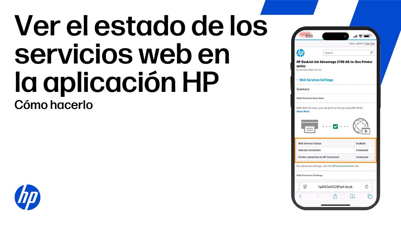 Consulta el estado de los servicios web de tu impresora desde la app de HP | HP Support