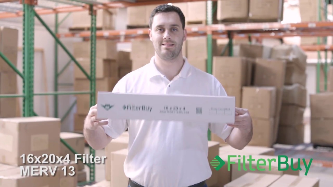 FilterBuy 16x20x4 MERV 13 Pleated AC Furnace Air Filter