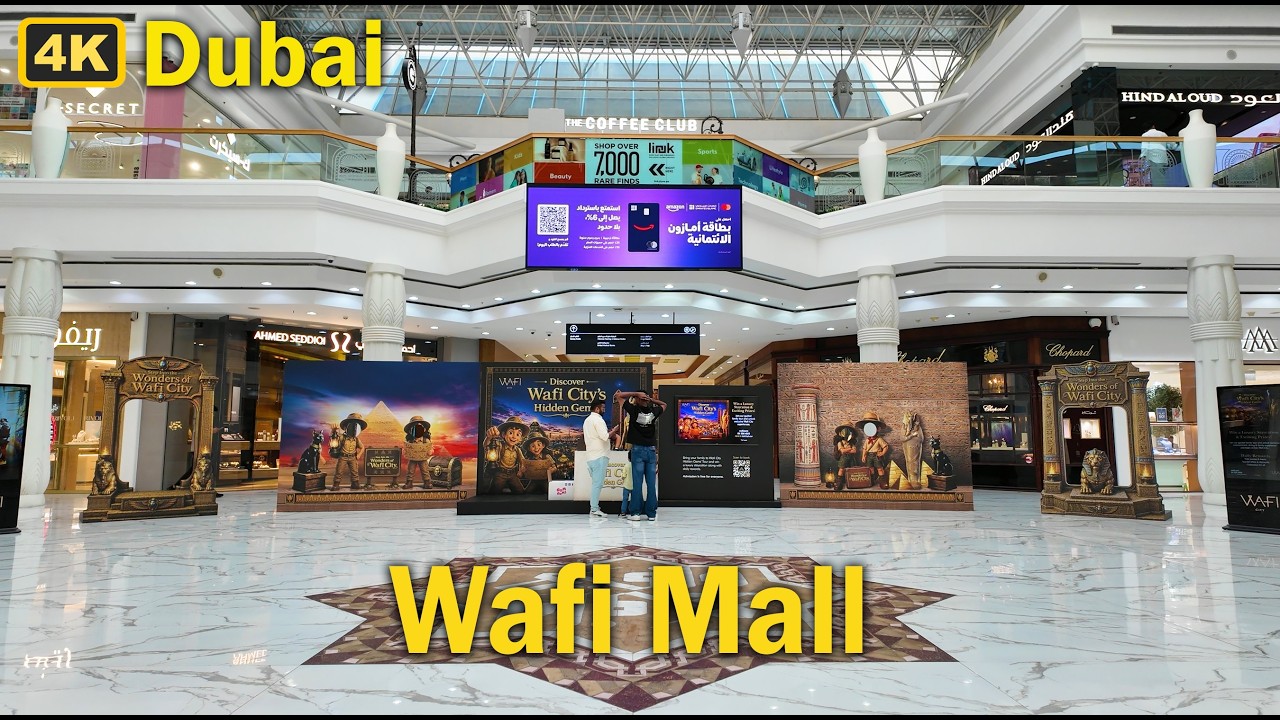 Wafi Mall Dubai Walking Tour | Explore One of Dubai&rsquo;s Most Unique Shopping Malls 🇦🇪