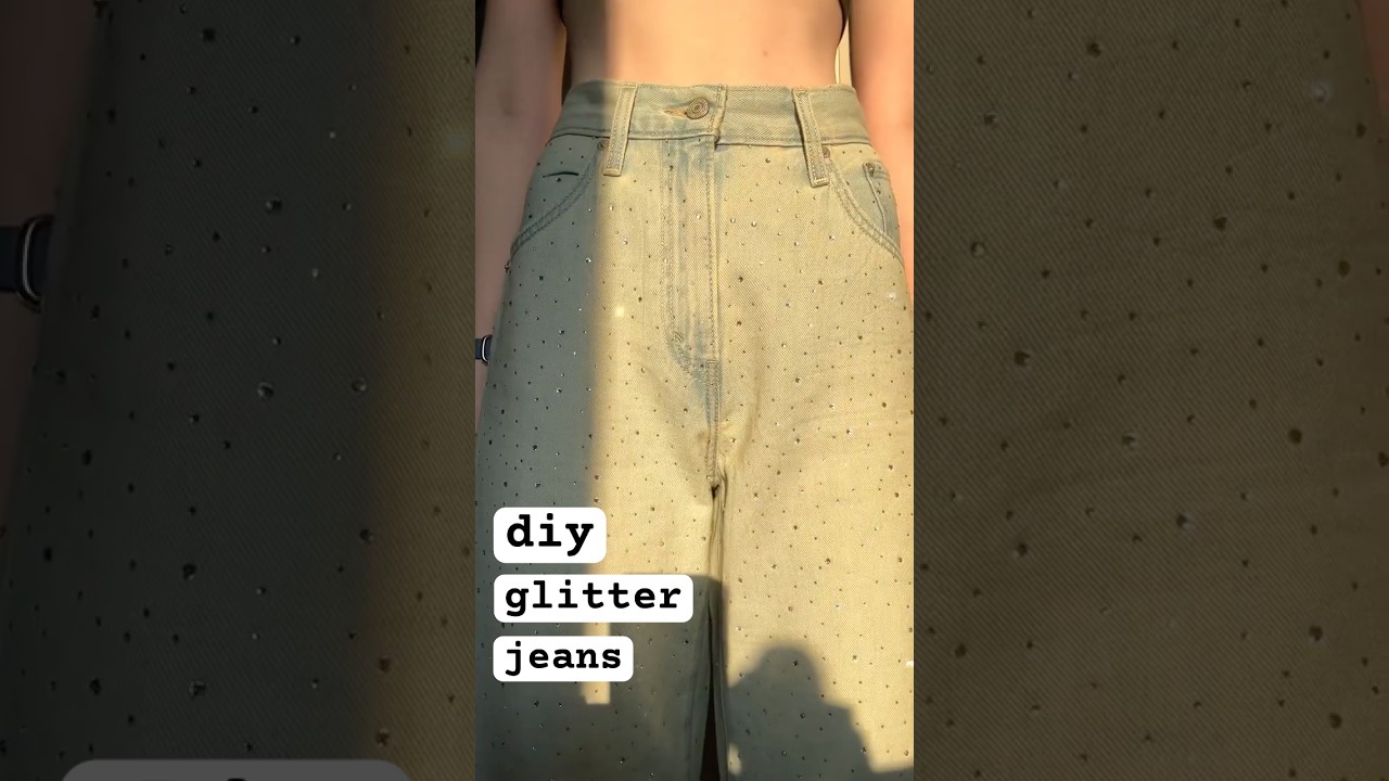 ✨ DIY rhinestone jeans 👖💎 Demi Lovato inspired