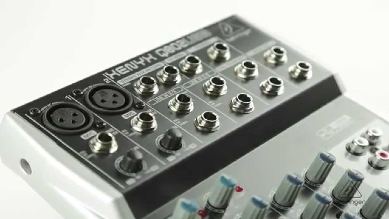 XENYX Q802USB Small Format Mixer & USB Audio Interface