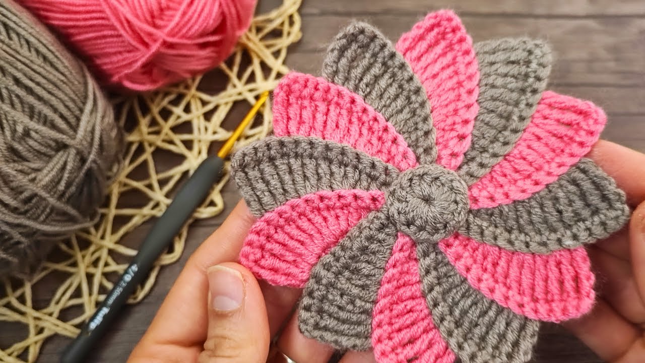 ⭐ Amazing Crochet Coaster for Beginners (Crochet Flower) | İnanılmaz Çiçek Tığ Altlığı