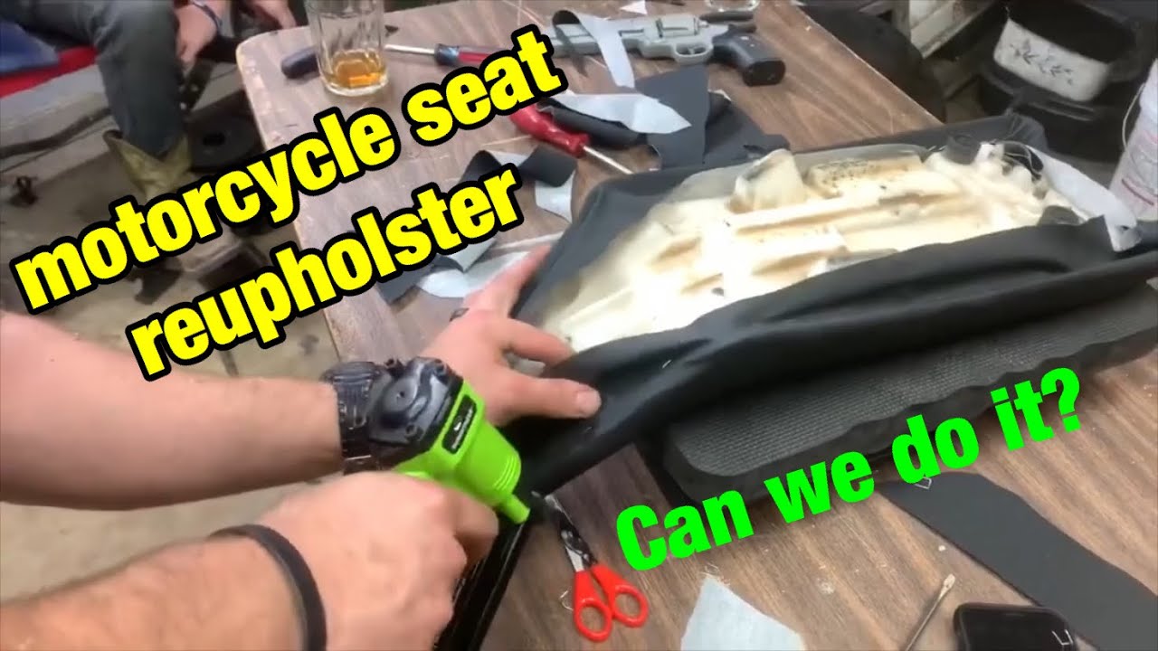 Recovering a motorcycle seat