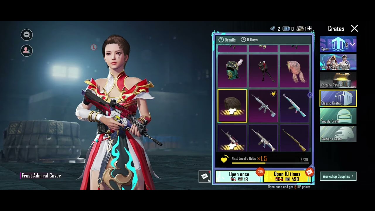 #pubgmobile #pubgcrateopening  daily create opening luck check 