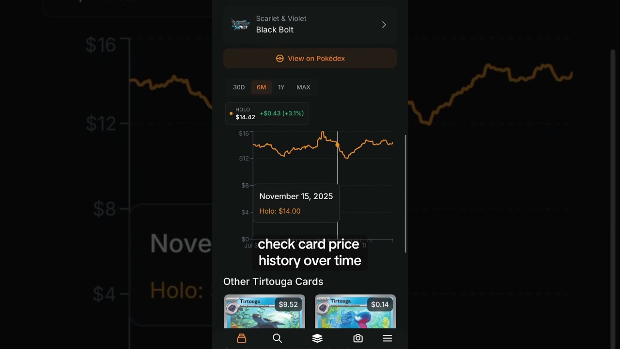 I track my Pokemon card collection like a stock portfolio tracker #pokemoncards #pokeinvestor