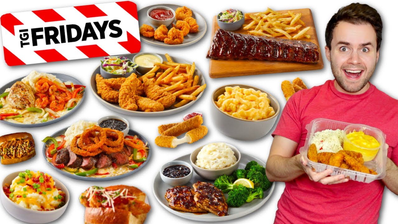 Пробуем основное меню TGI Fridays + все гарниры! - ОТЗЫВ О РЕСТОРАНЕ MUKBANG!