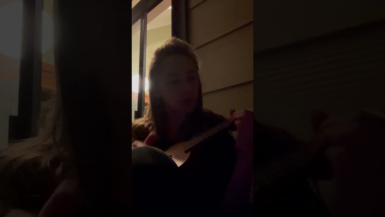 Norfolk Island - Practicing Ukulele night time