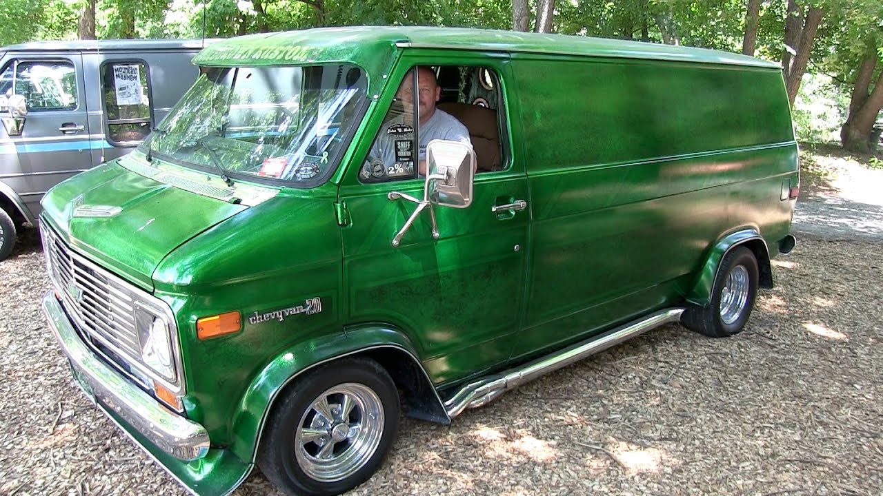 1976 Custom Chevy G20 Van by James Montoya. The Green Bean.