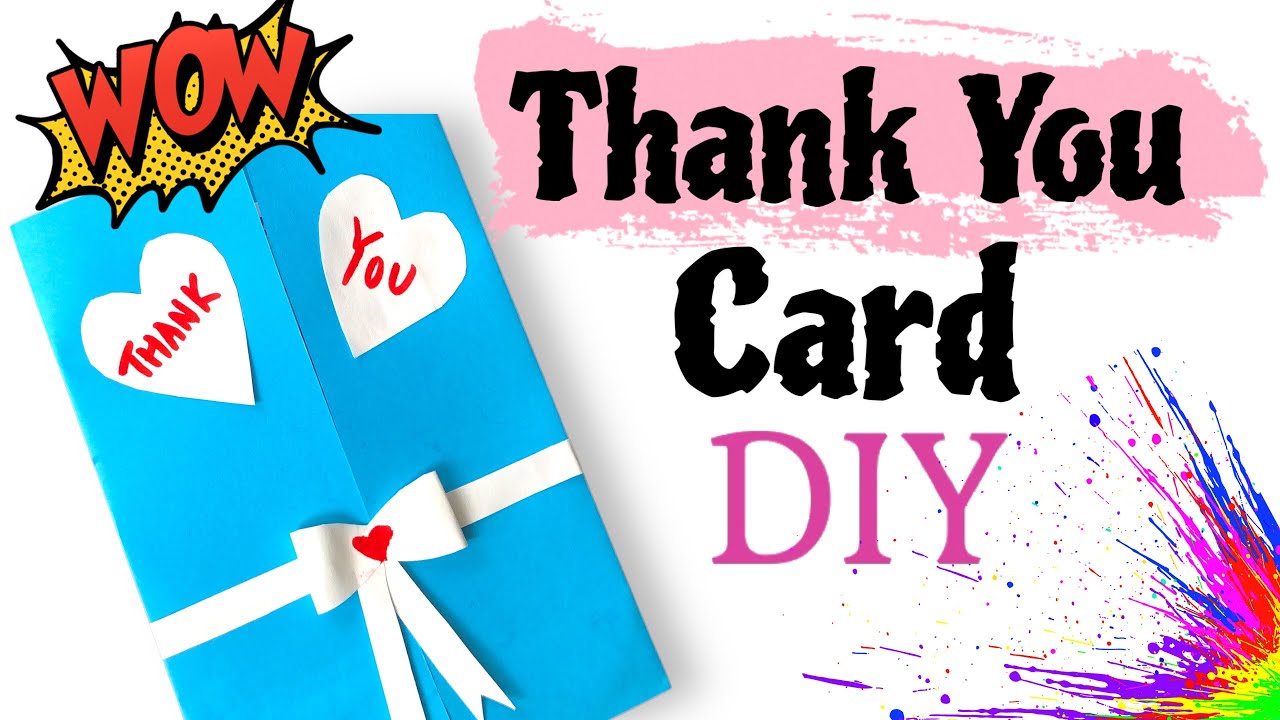 Easy DIY Thank you card | Special Thank you card tutorial for teacher's Day | How to make a card