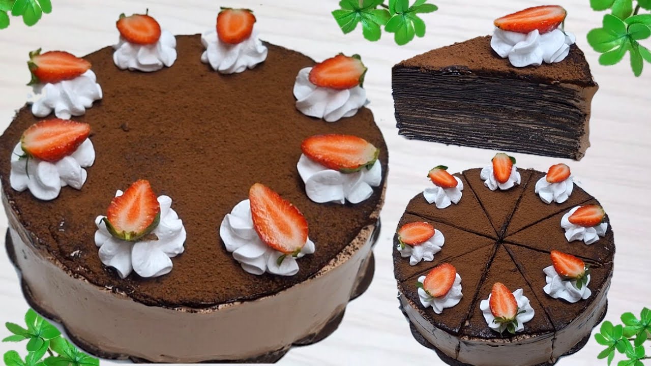 Tanpa Oven Bisa Bikin Kue Seenak Ini - Resep Mille Crepe Coklat