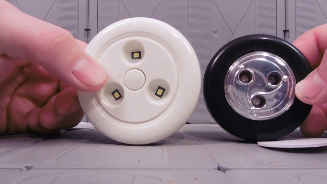 LED TAP-LIGHT VS DOLLAR STORE VERSION! REVIEW!