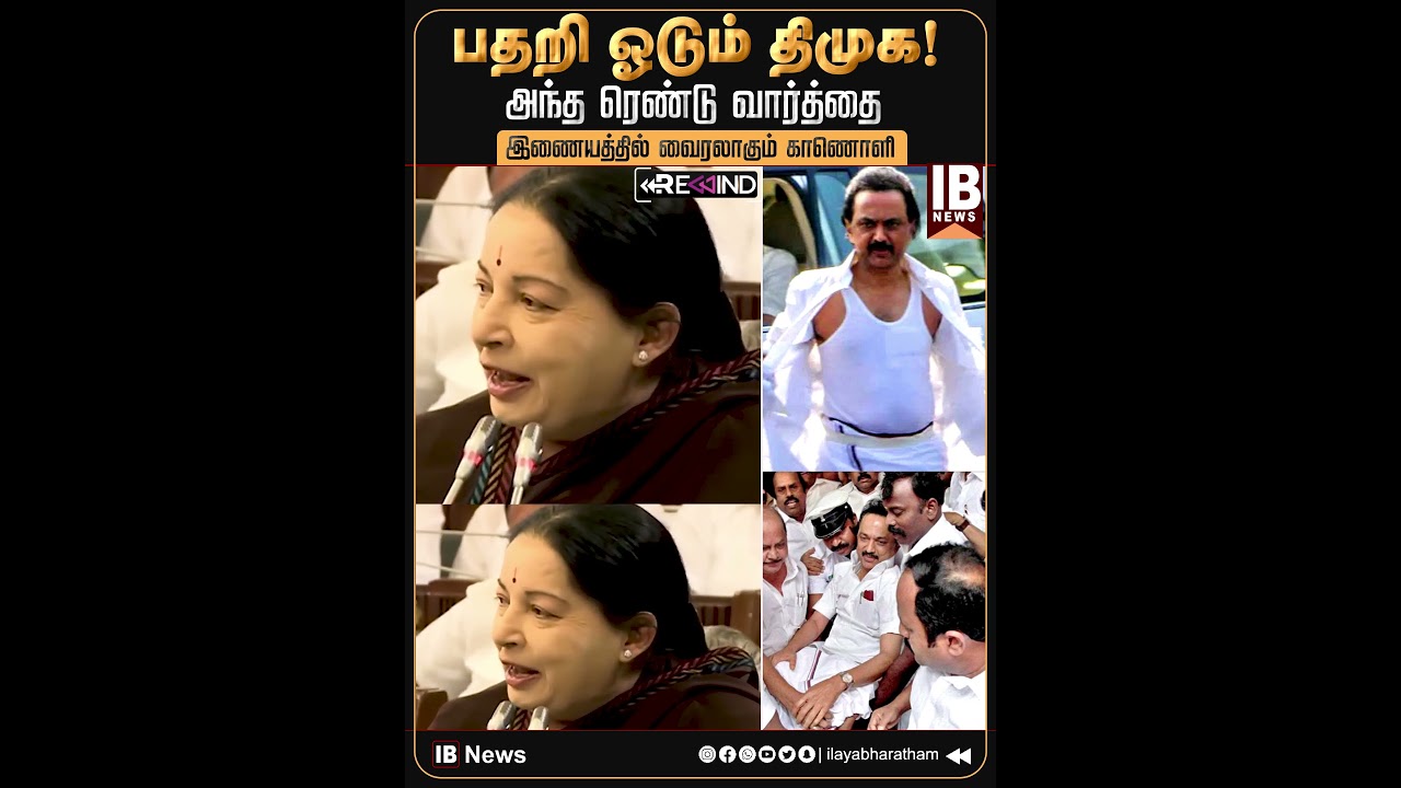 அந்த ரெண்டு வார்த்தை... பதறி ஓடும் திமுக  | DMK | Jayalalitha | Vijay | MKStalin
