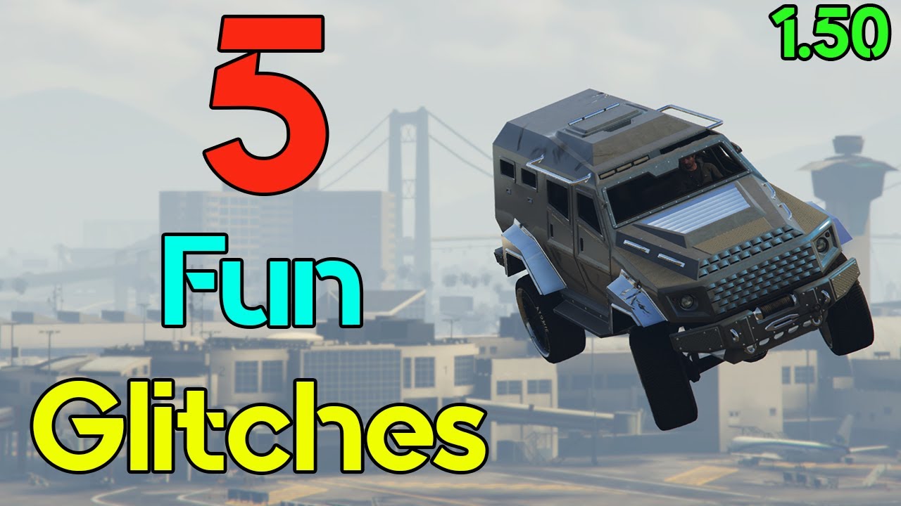 5 Fun Glitches in GTA Online #1 - 1.50