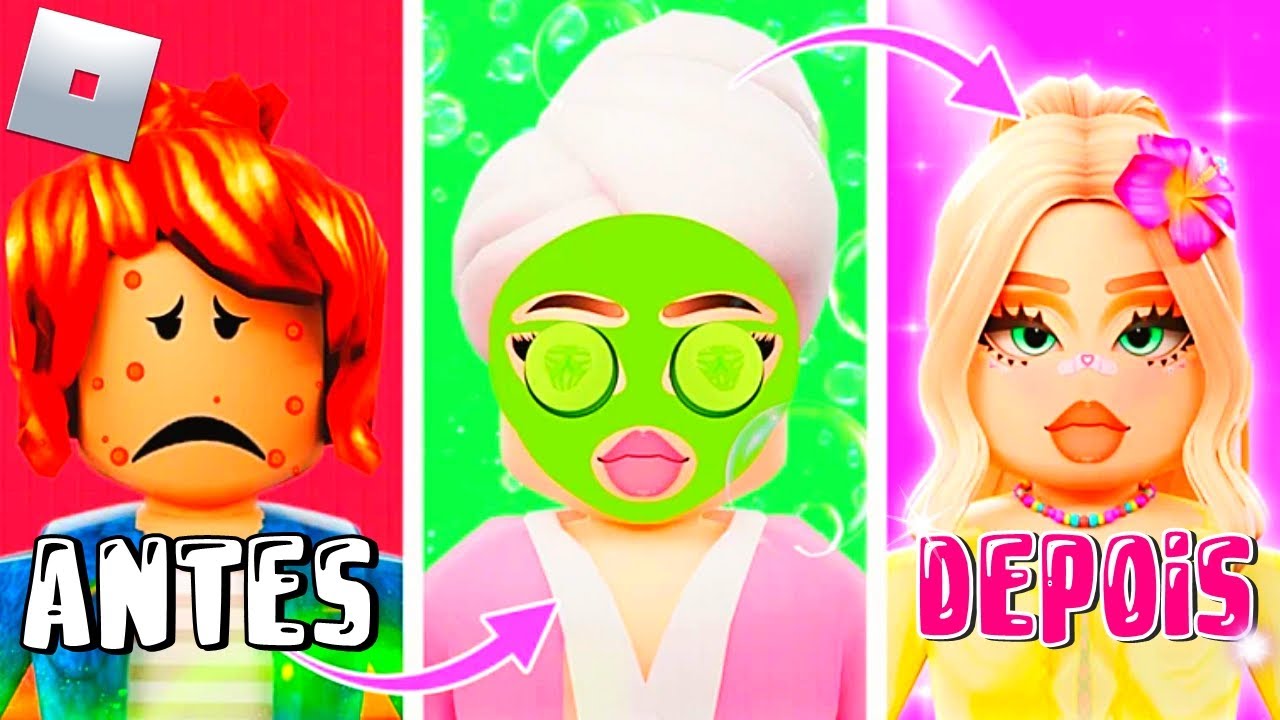 😱 FIZEMOS TRANSFORMAÇÕES NESSE SALÃO DE BELEZA- Salon Makeover ROBLOX