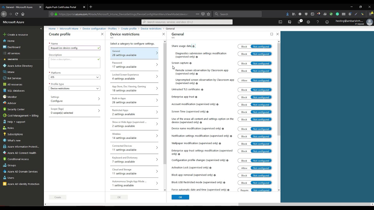 Office 365 Video Series Part 6 - Intune ios enrollment and configuration