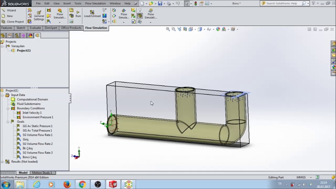 Akış Simülasyonuna Giriş SW Flow Simulation