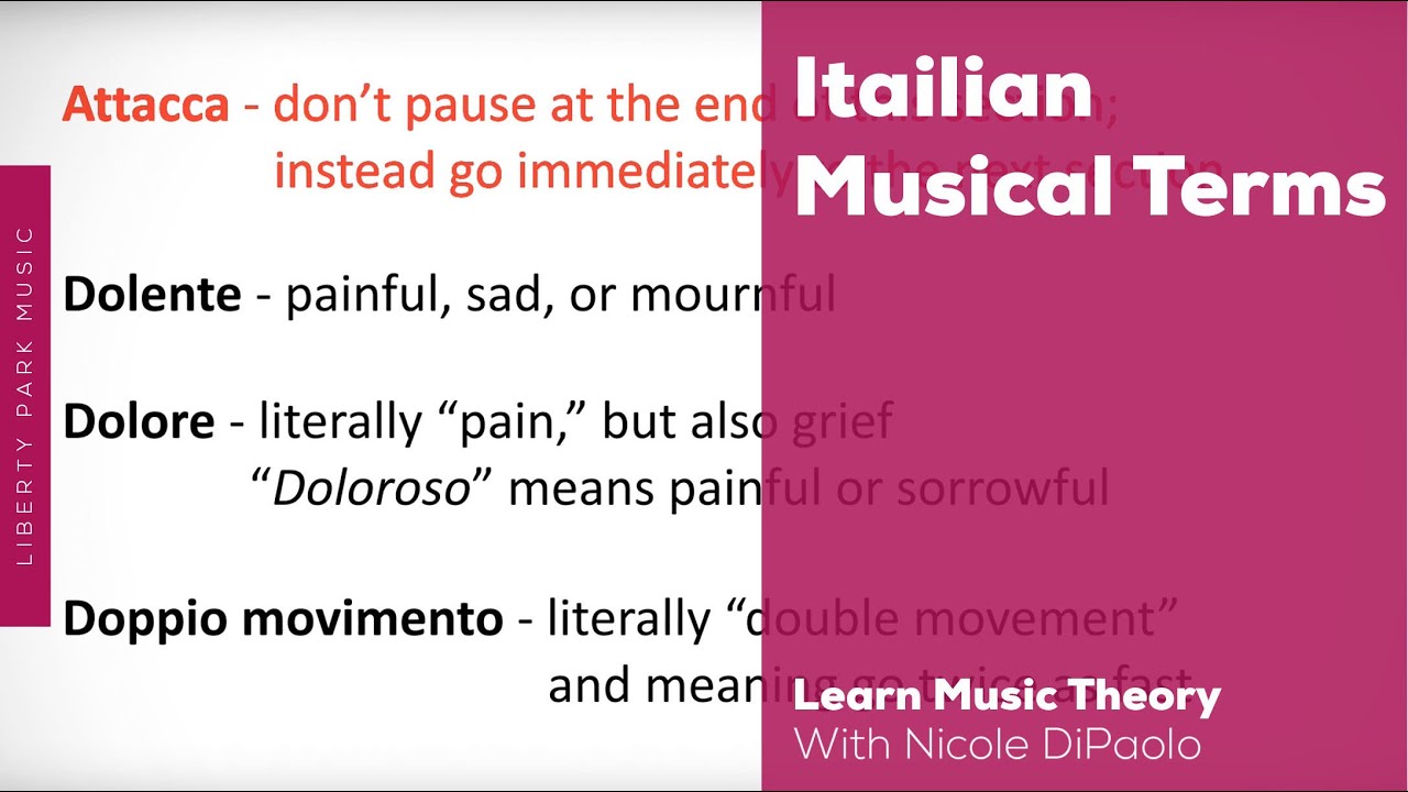 Learn More Italian Musical Terms | ABRSM Grade 5 Theory | Video Lesson
