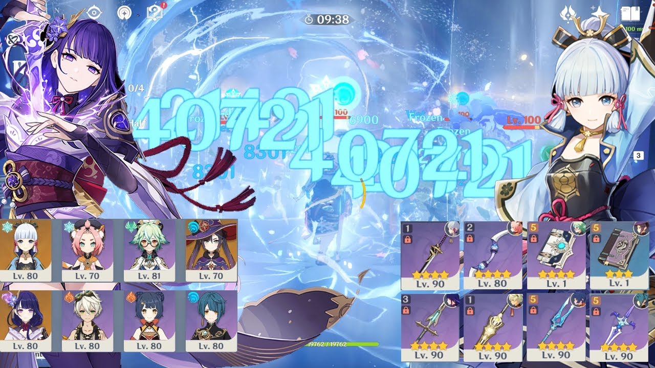 New 3.1 Abyss - F2P Ayaka Freeze & Raiden National Destroy Spiral Abyss Floor 12 - Genshin Impact