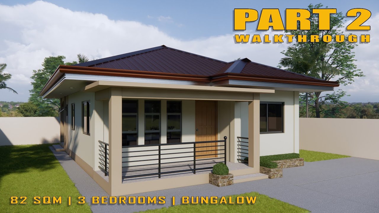 80 SQM | 3 BEDROOMS | BUNGALOW | WALKTHROUGH | PART 2