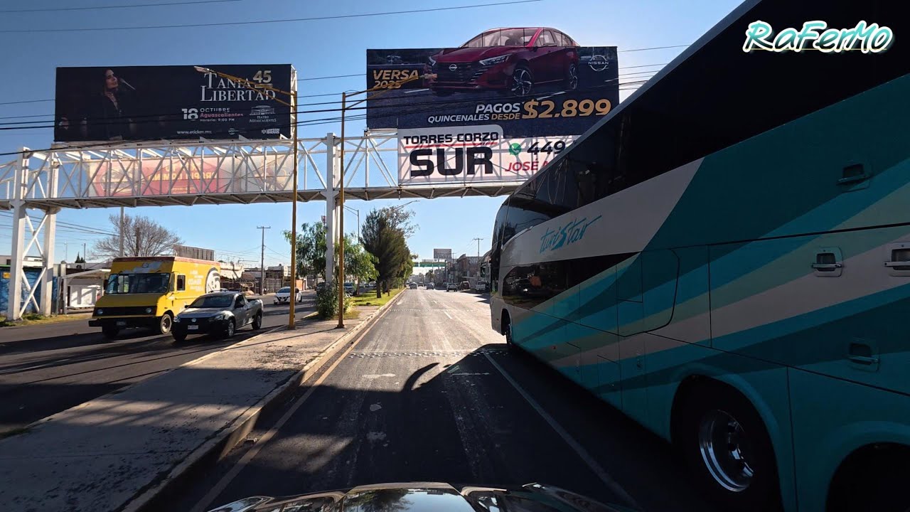 Вот так выглядит выезд из Агуаскальентеса.