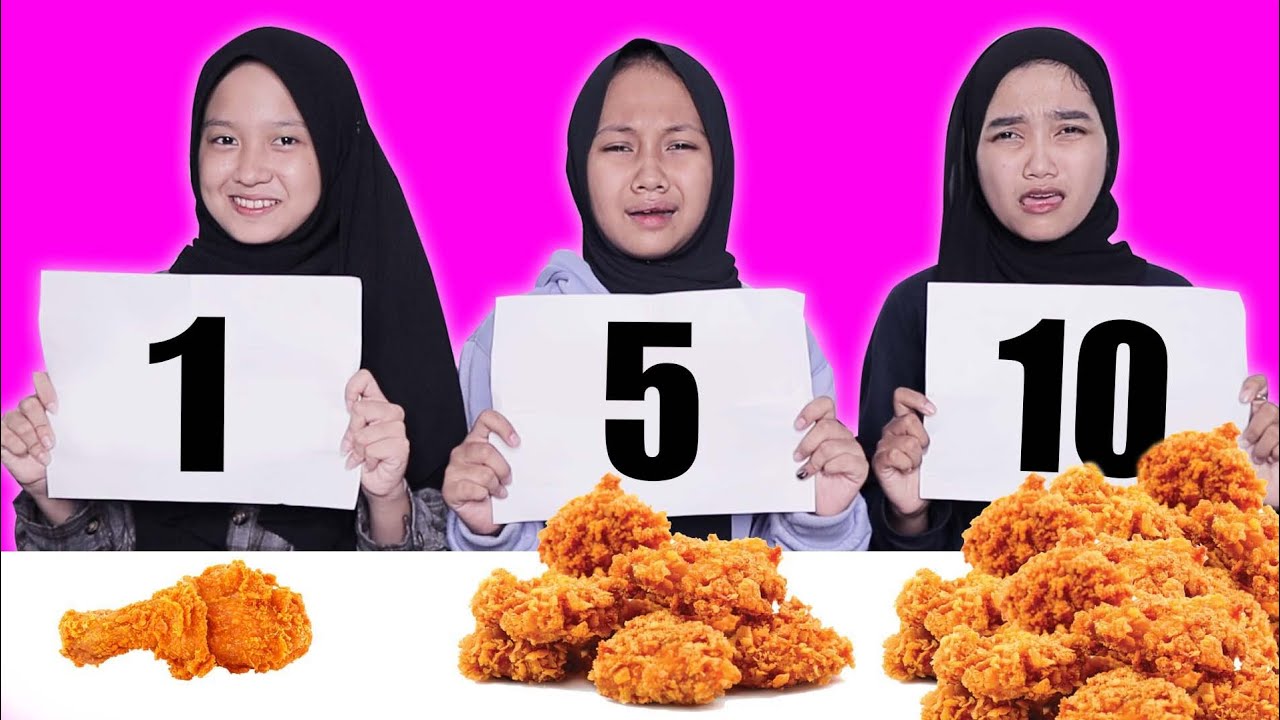 TANTANGAN MAKAN 1 AYAM VS 10 AYAM |Desma and bestie