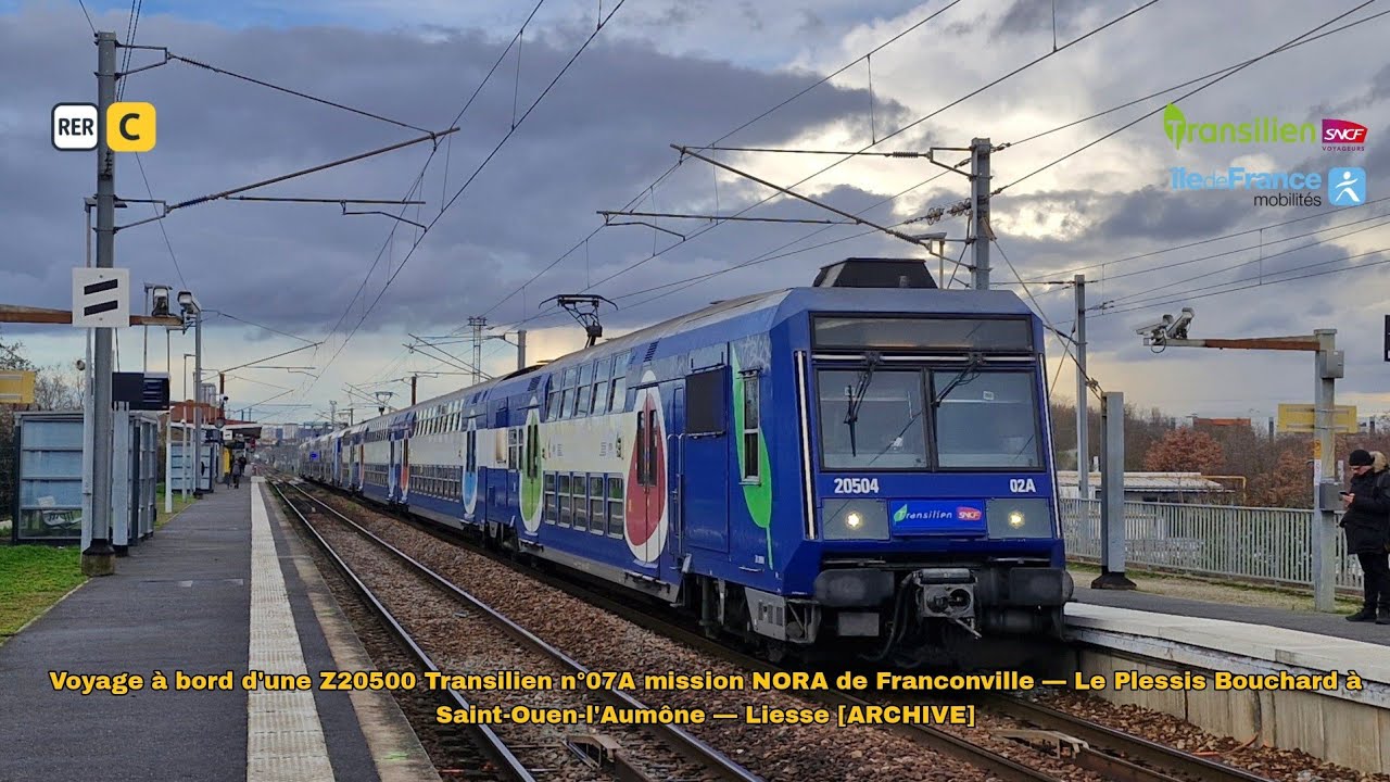 [RER C] Trajet en Z20500 Transilien n°07A de Franconville Le Pl. Bouchard à St-Ouen-l'Aumône Liesse