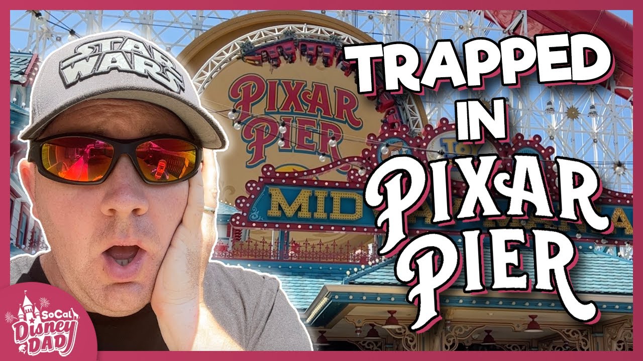 В ЛОВУШКЕ на пирсе Pixar | КАЖДЫЙ аттракцион, секрет, спрятанный Микки, еда и многое другое