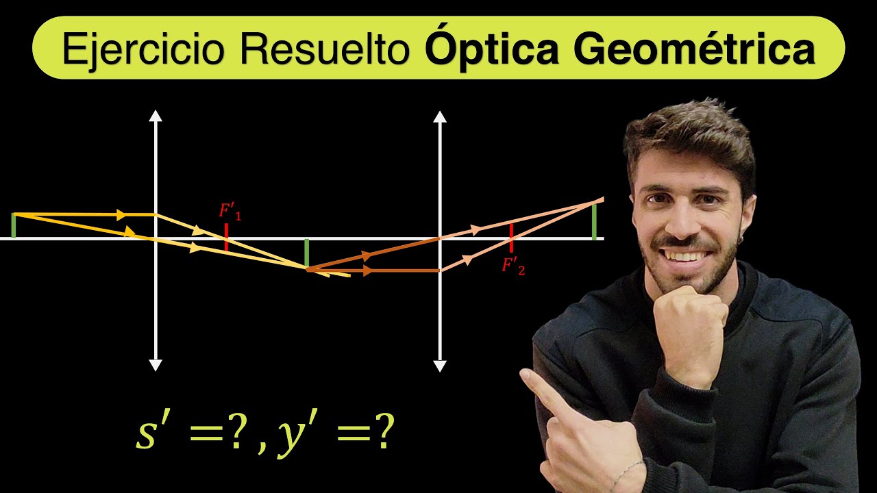 Ejercicio Resuelto &Oacute;ptica Geom&eacute;trica 2 Lentes | F&iacute;sica Bachillerato Universidad