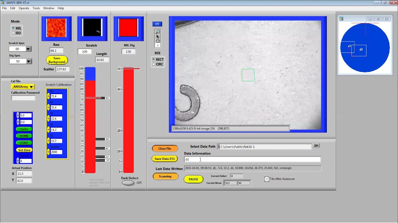 Autoscan Inspection with SIF4M Oct 1, 2021